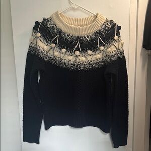 Kate Spade knit sweater with Pom poms